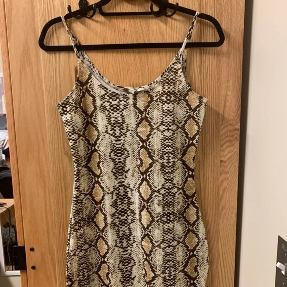 Snake print bodycon dance and marvel dress